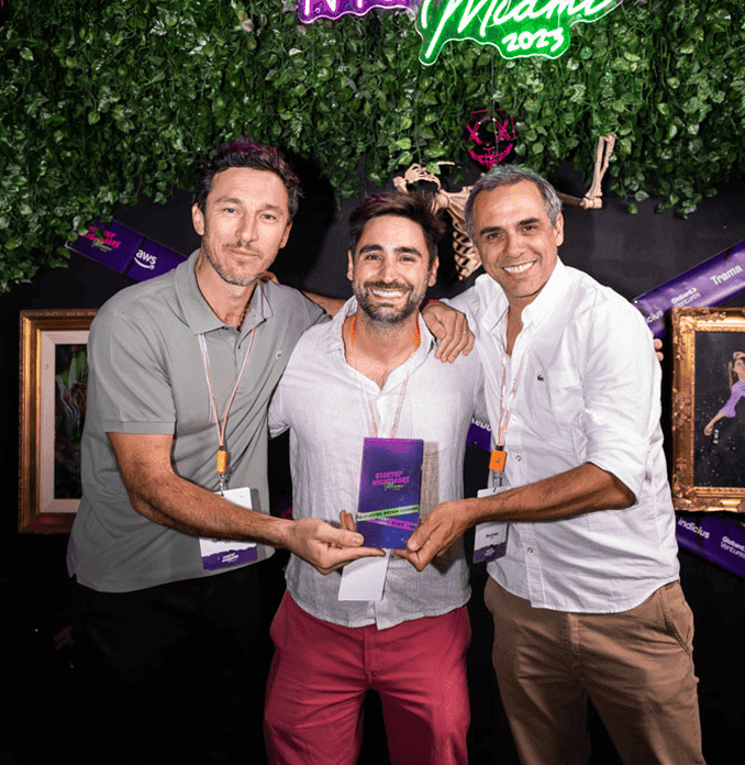 Winners of the startup innovation awards.